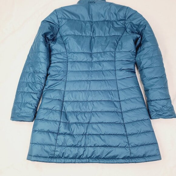 Patagonia Women's Teal Blue Stormdrift Puffer Liner Coat Quilted Parka Jacket M - Picture 3 of 11